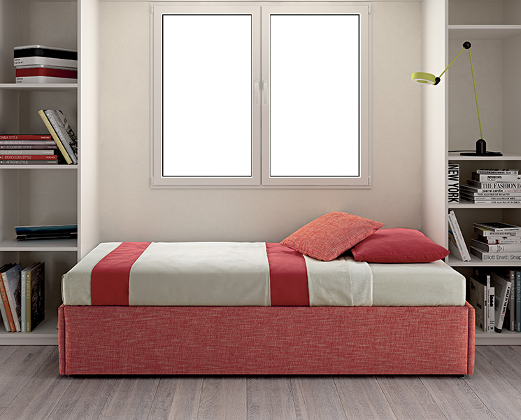 LETTO SINGOLO ROSA